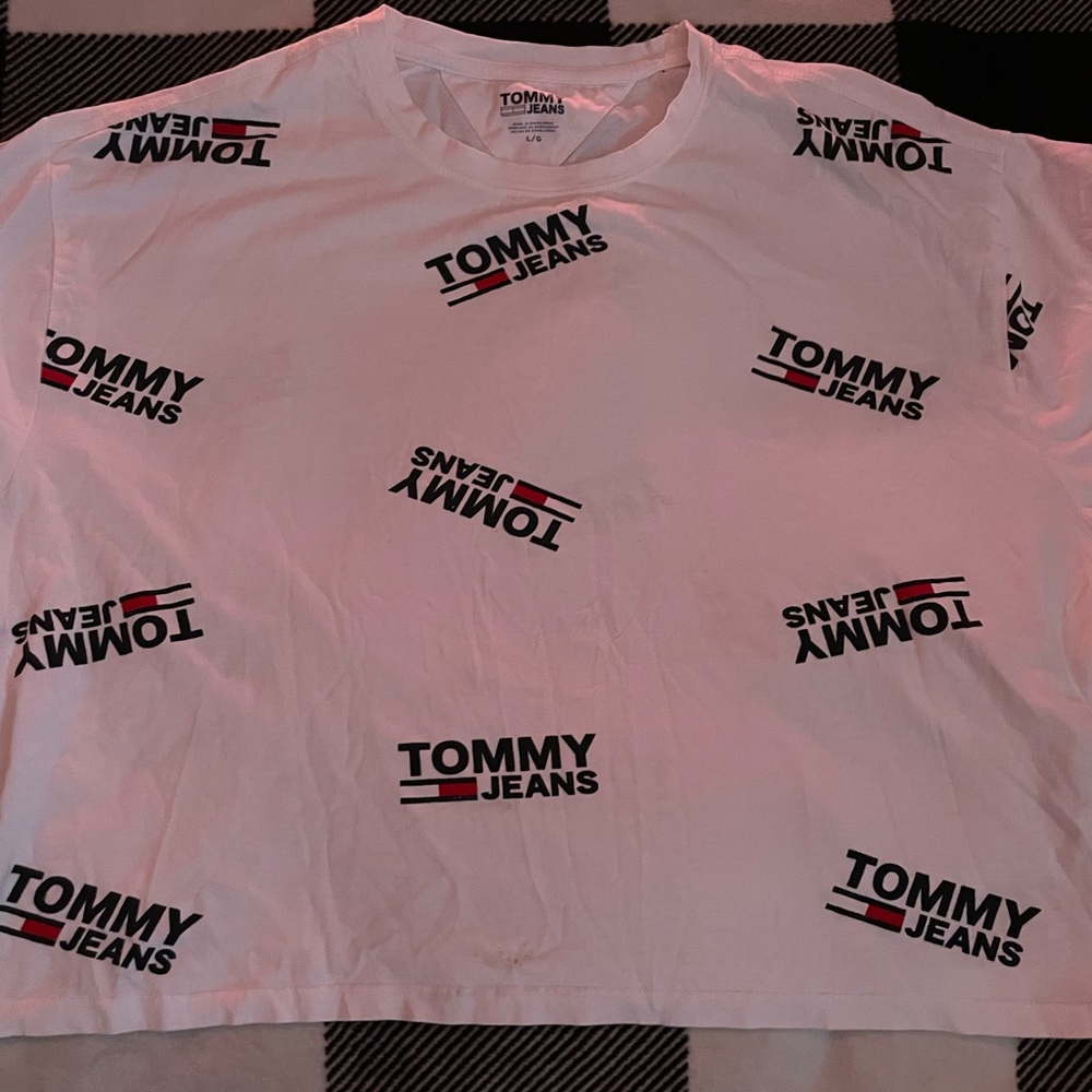 Tommy Hilfiger White crop top with Logo